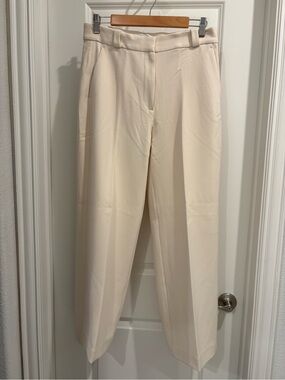 & Other Stories Cream Wide-Leg Trousers